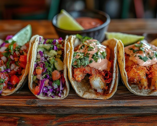 Tacos de pescado ensenada style